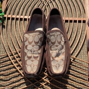Coach Men's Brown and Tan Loafers